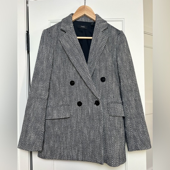 Theory Piazza Chevron Tweed Jacket (2) - Picture 1 of 4